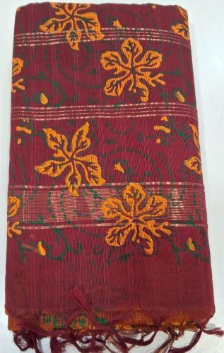 MANAMEDU BLOCK PRINTED SAREES WITH BLOUSE
